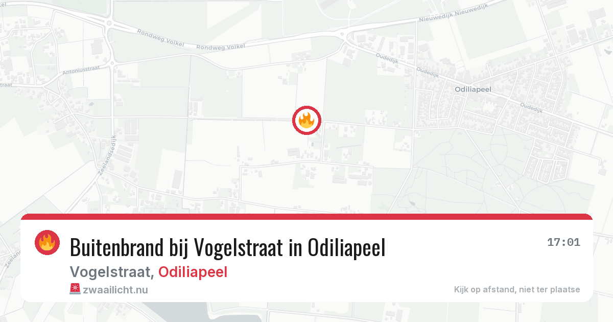 Buitenbrand bij Vogelstraat in Odiliapeel — 28 apr 2026