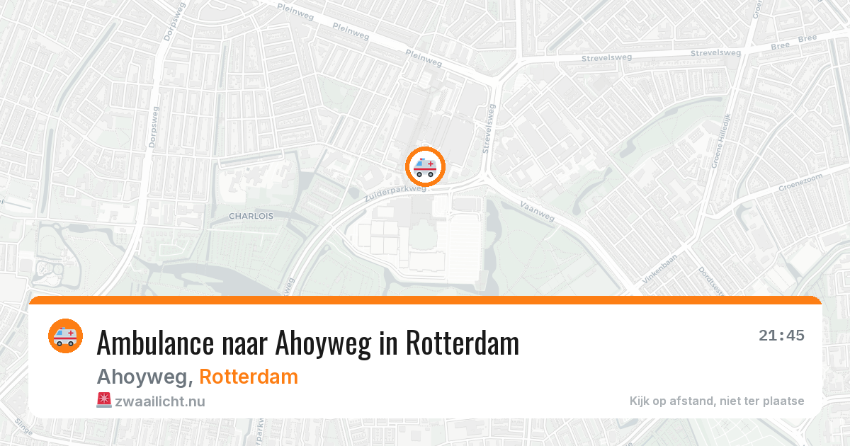 Ambulance naar Ahoyweg in Rotterdam — 12 feb 2026