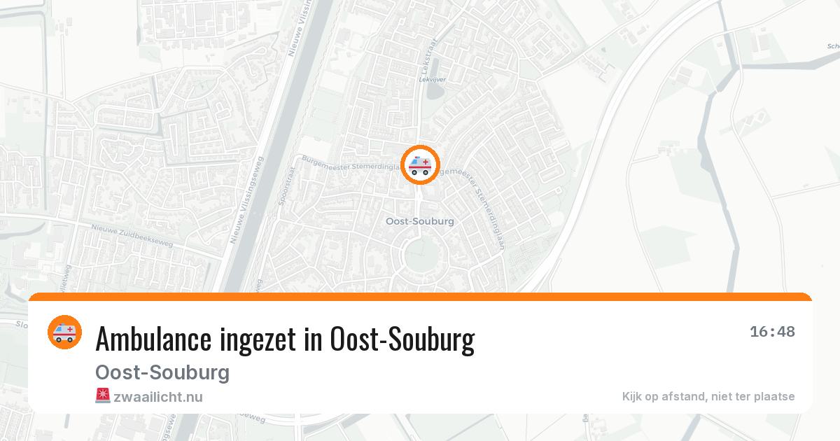 Ambulance ingezet in Oost-Souburg — 13 jul 2026