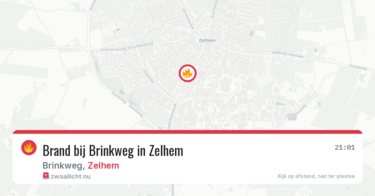 Brand bij Brinkweg in Zelhem — 12 jul 2026