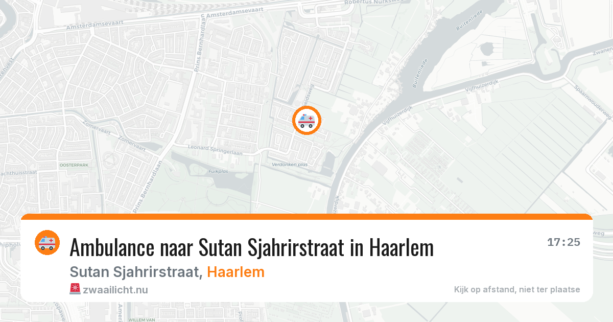 Ambulance naar Sutan Sjahrirstraat in Haarlem — 22 jul 2026