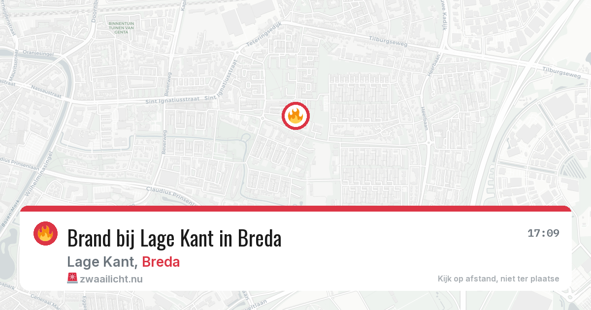Brand bij Lage Kant in Breda — 29 mei 2026