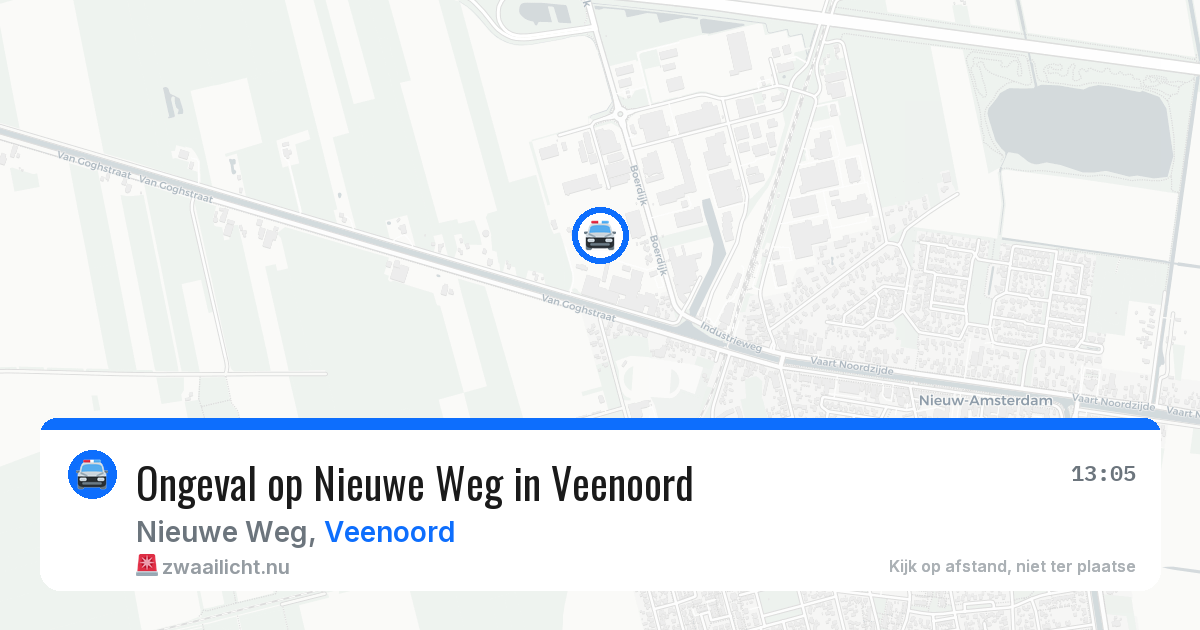 Ongeval op Nieuwe Weg in Veenoord — 6 apr 2026