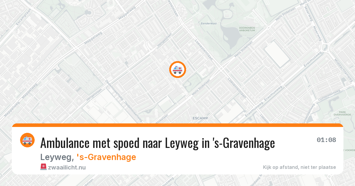 Ambulance met spoed naar Leyweg in 's-Gravenhage — 17 jan 2026