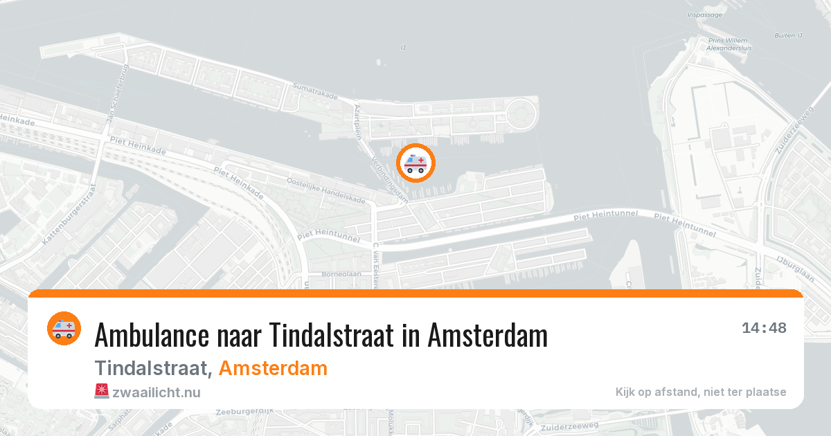 Ambulance naar Tindalstraat in Amsterdam — 25 mrt 2026