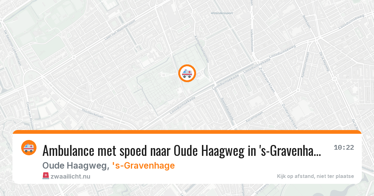 Ambulance met spoed naar Oude Haagweg in 's-Gravenhage — 13 jul 2026