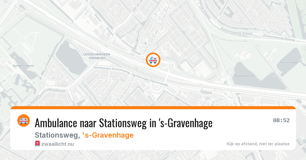 Ambulance naar Stationsweg in 's-Gravenhage — 21 jul 2026