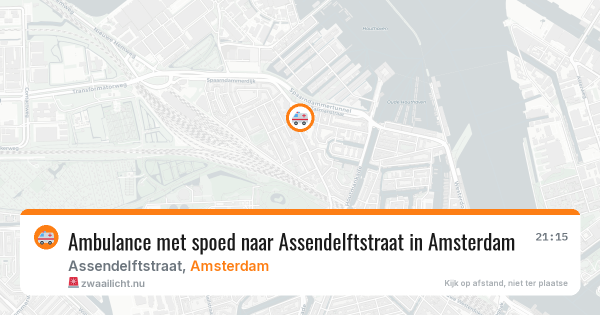 Ambulance met spoed naar Assendelftstraat in Amsterdam — 7 jun 2026
