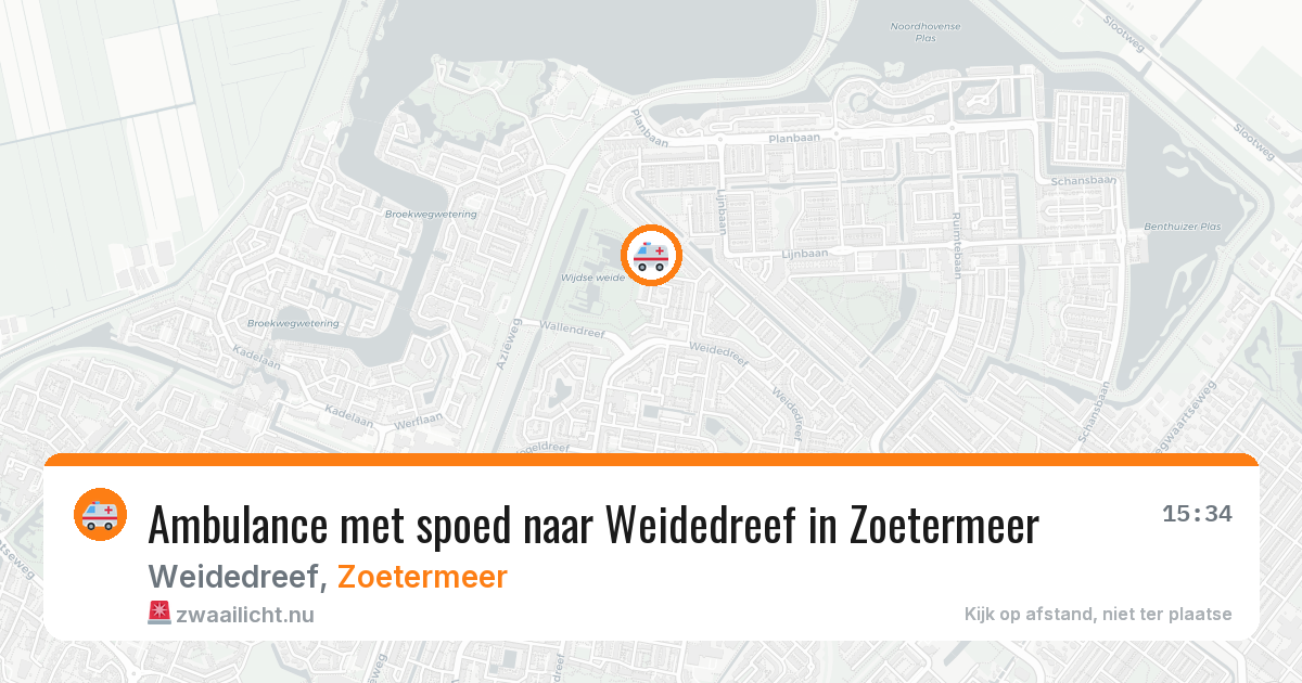 Ambulance met spoed naar Weidedreef in Zoetermeer — 7 mrt 2026
