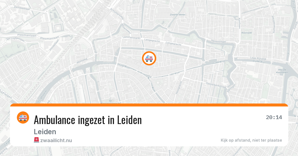 Ambulance ingezet in Leiden — 10 jul 2026