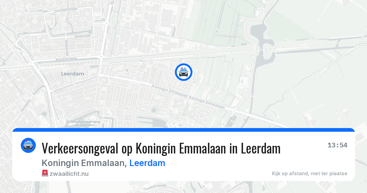 Verkeersongeval op Koningin Emmalaan in Leerdam — 4 jun 2026