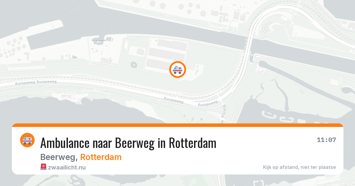 Ambulance naar Beerweg in Rotterdam — 17 mrt 2026
