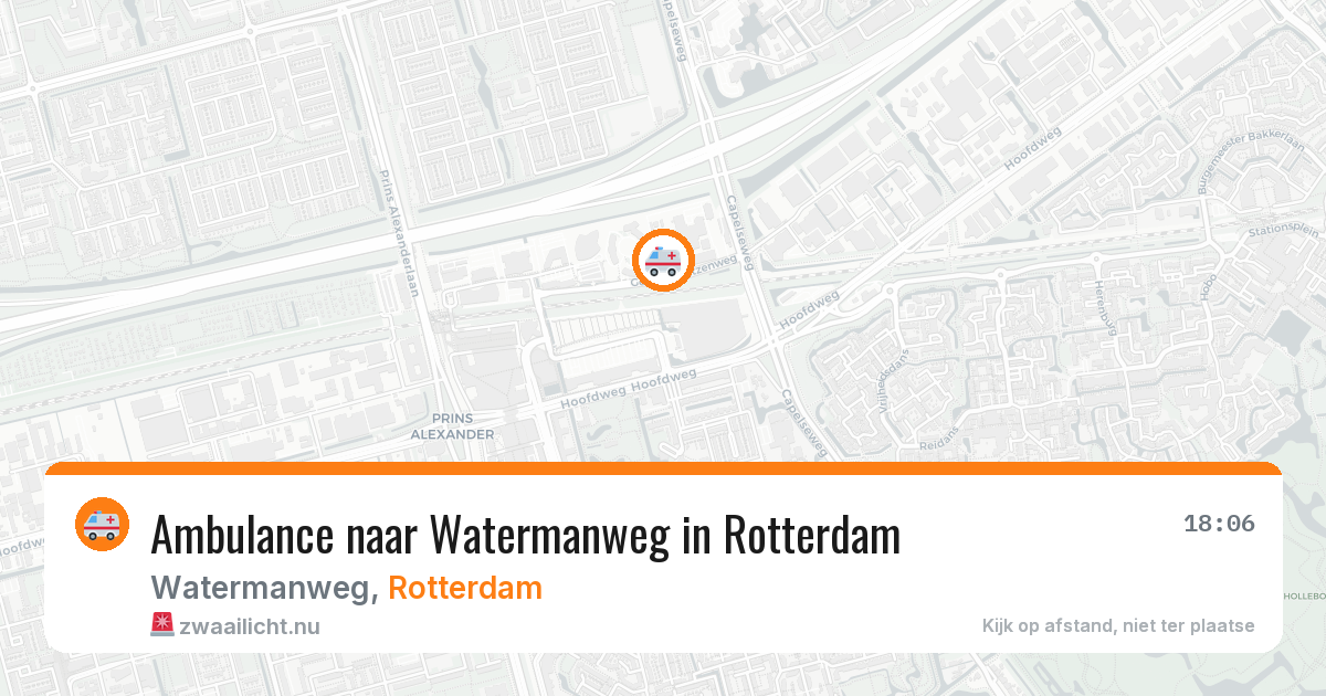 Ambulance naar Watermanweg in Rotterdam — 17 jul 2026