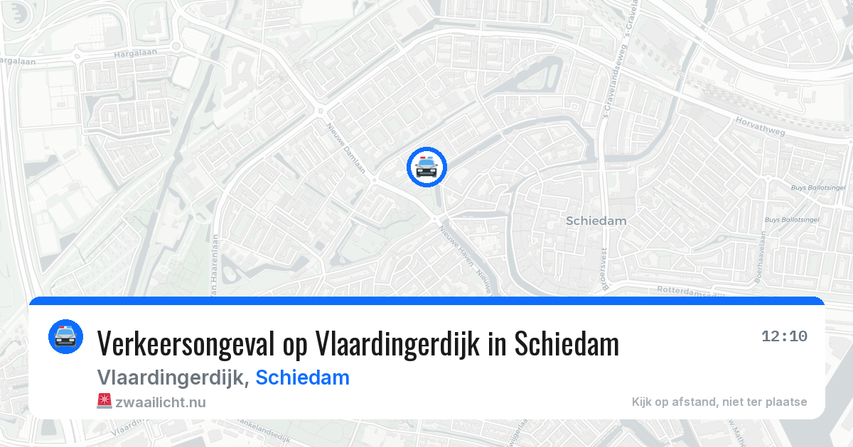 Verkeersongeval op Vlaardingerdijk in Schiedam — 26 mei 2026