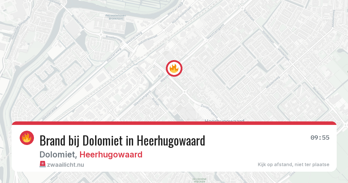 Brand bij Dolomiet in Heerhugowaard — 22 jul 2026