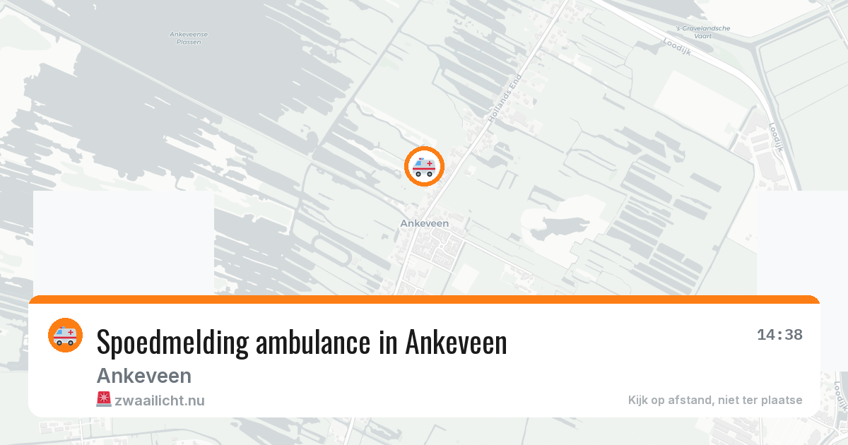 Spoedmelding ambulance in Ankeveen — 15 apr 2026