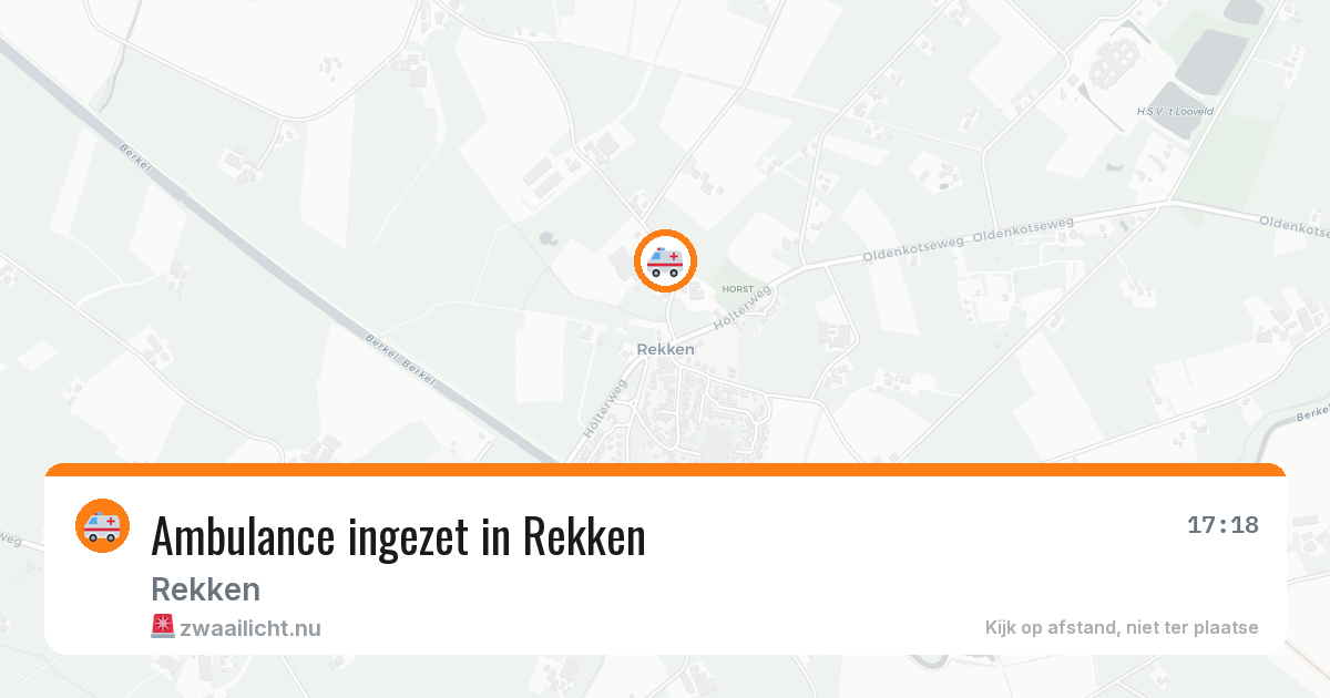 Ambulance ingezet in Rekken — 1 jul 2026