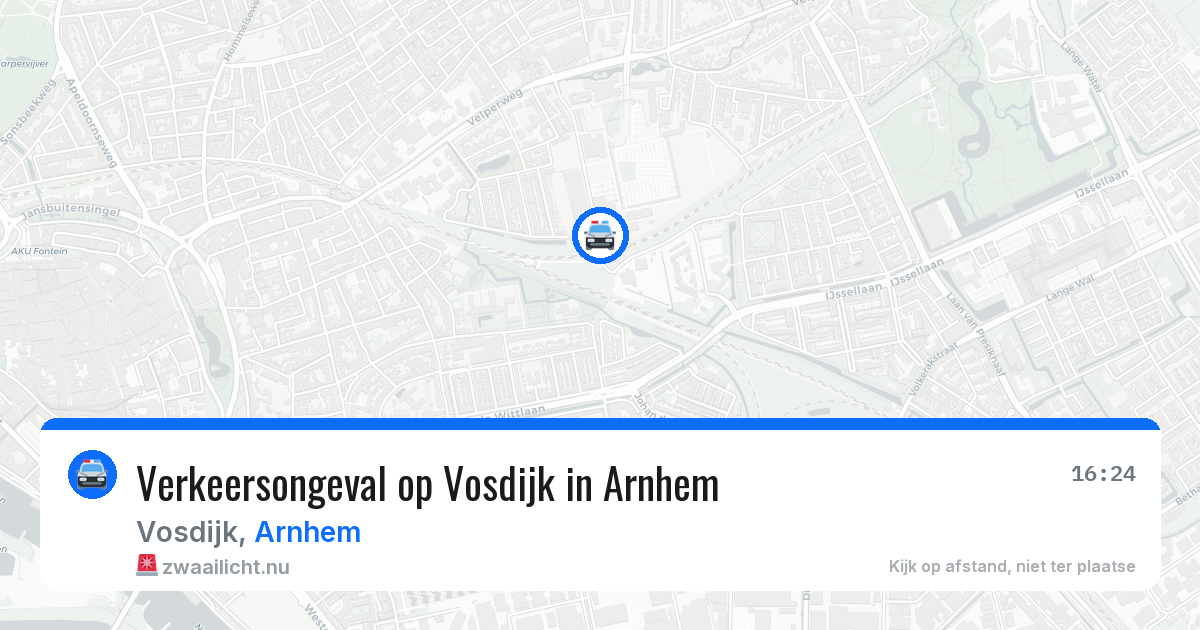 Verkeersongeval op Vosdijk in Arnhem — 24 mrt 2026