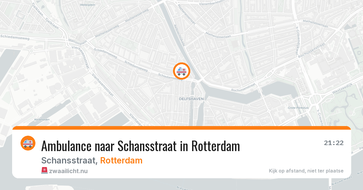 Ambulance naar Schansstraat in Rotterdam — 15 mei 2026