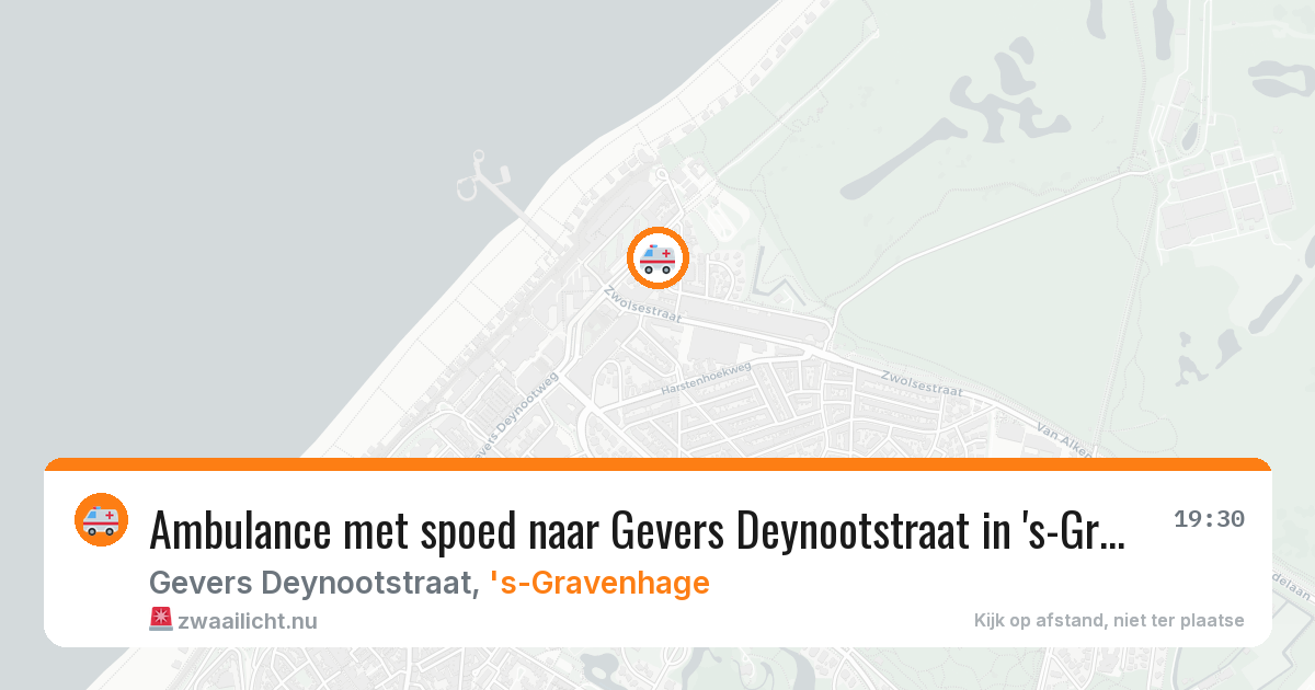 Ambulance met spoed naar Gevers Deynootstraat in 's-Gravenhage — 19 mei 2026