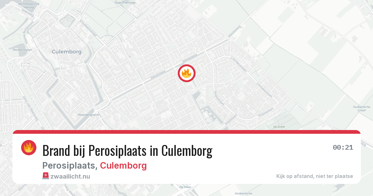 Brand bij Perosiplaats in Culemborg — 14 mei 2026
