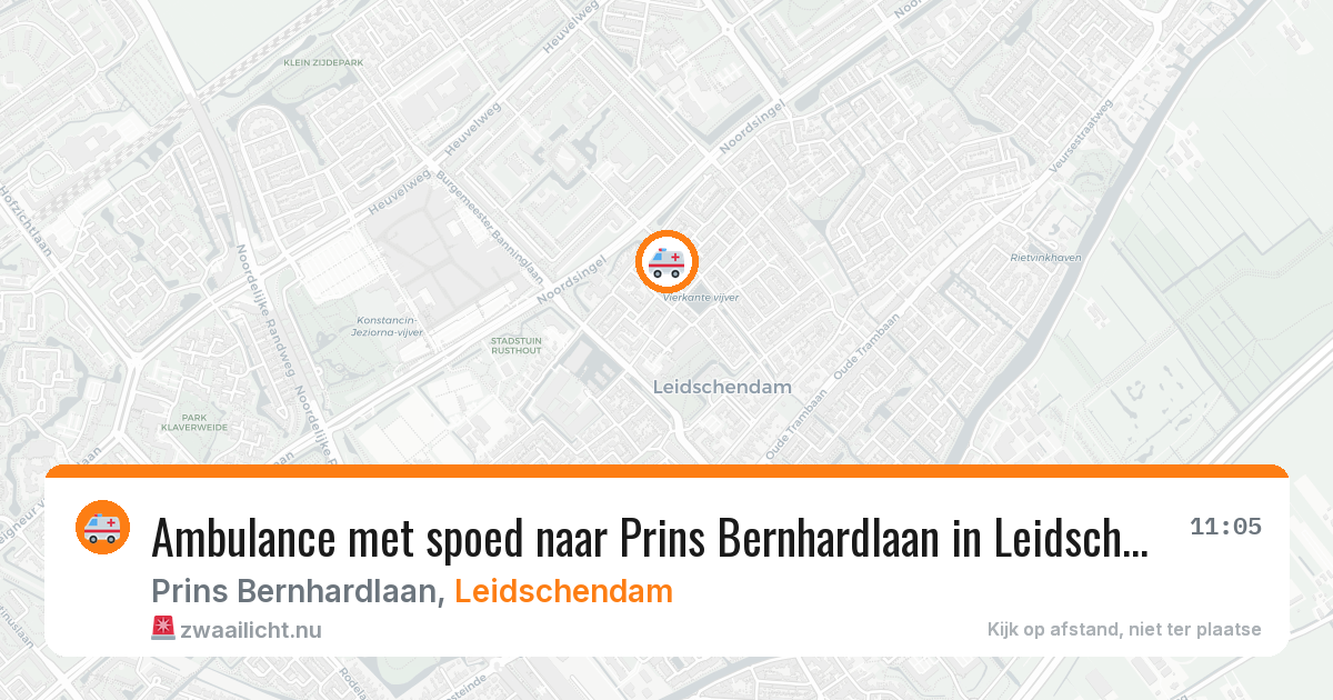 Ambulance met spoed naar Prins Bernhardlaan in Leidschendam — 24 jan 2026