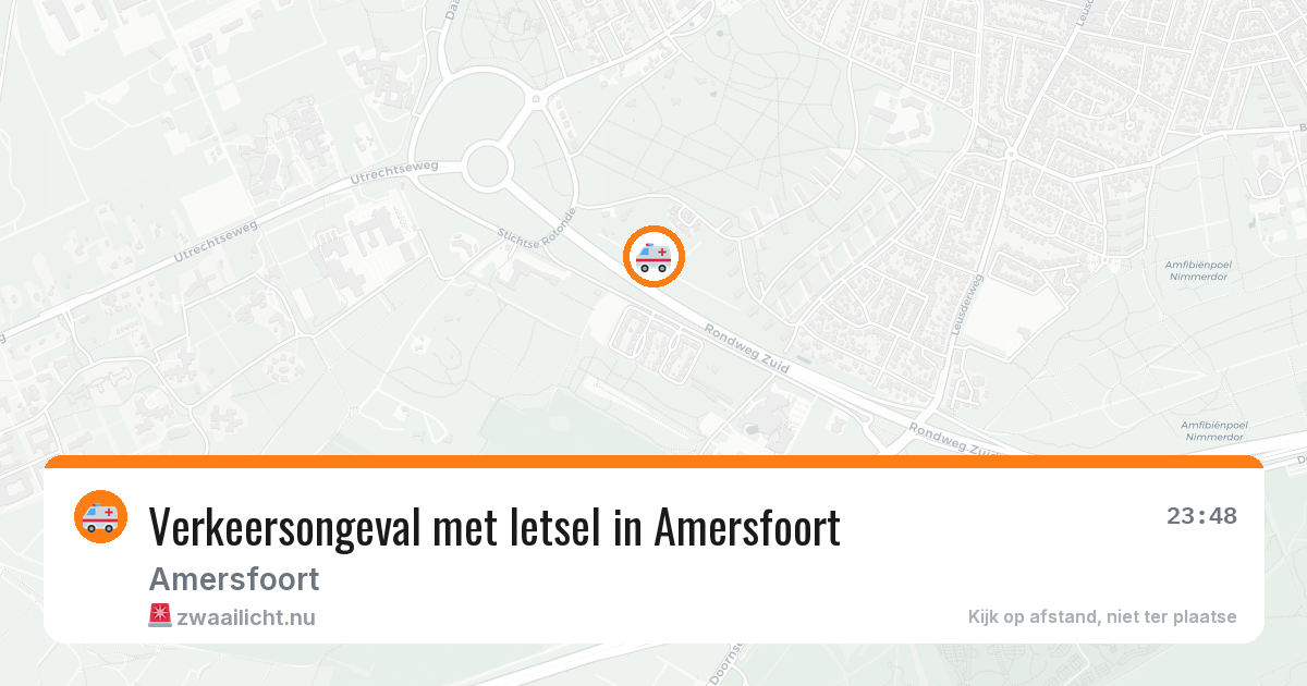 Verkeersongeval met letsel in Amersfoort — 20 apr 2026