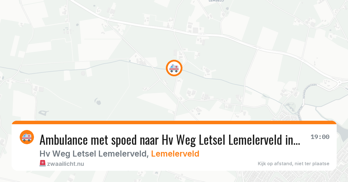 Ambulance met spoed naar Hv Weg Letsel Lemelerveld in Lemelerveld — 21 apr 2026