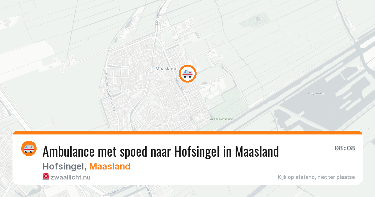 Ambulance met spoed naar Hofsingel in Maasland — 28 mrt 2026