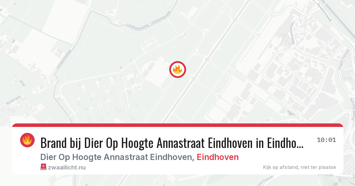 Brand bij Dier Op Hoogte Annastraat Eindhoven in Eindhoven — 28 mei 2026