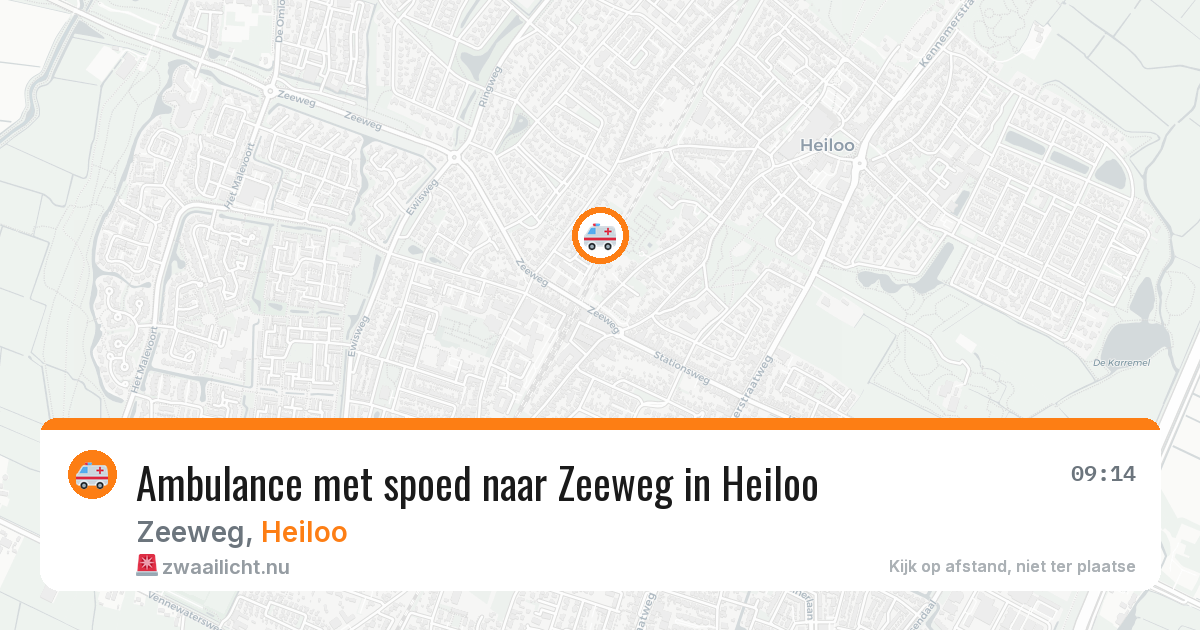 Ambulance met spoed naar Zeeweg in Heiloo — 7 mei 2026