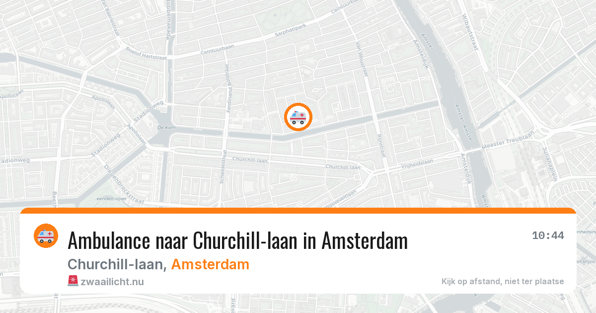 Ambulance naar Churchill-laan in Amsterdam — 30 jan 2026