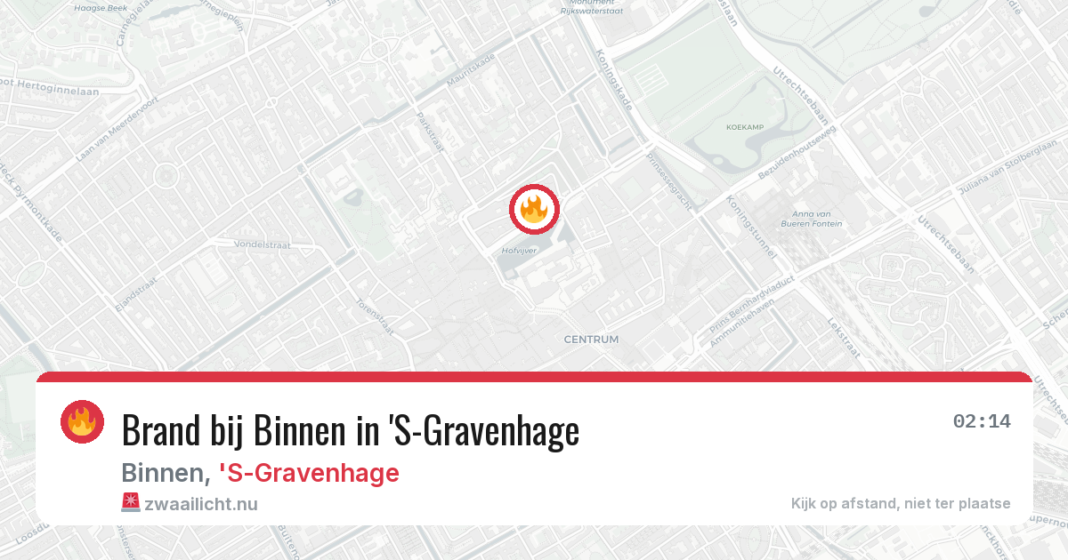 Brand bij Binnen in 'S-Gravenhage — 24 mei 2026