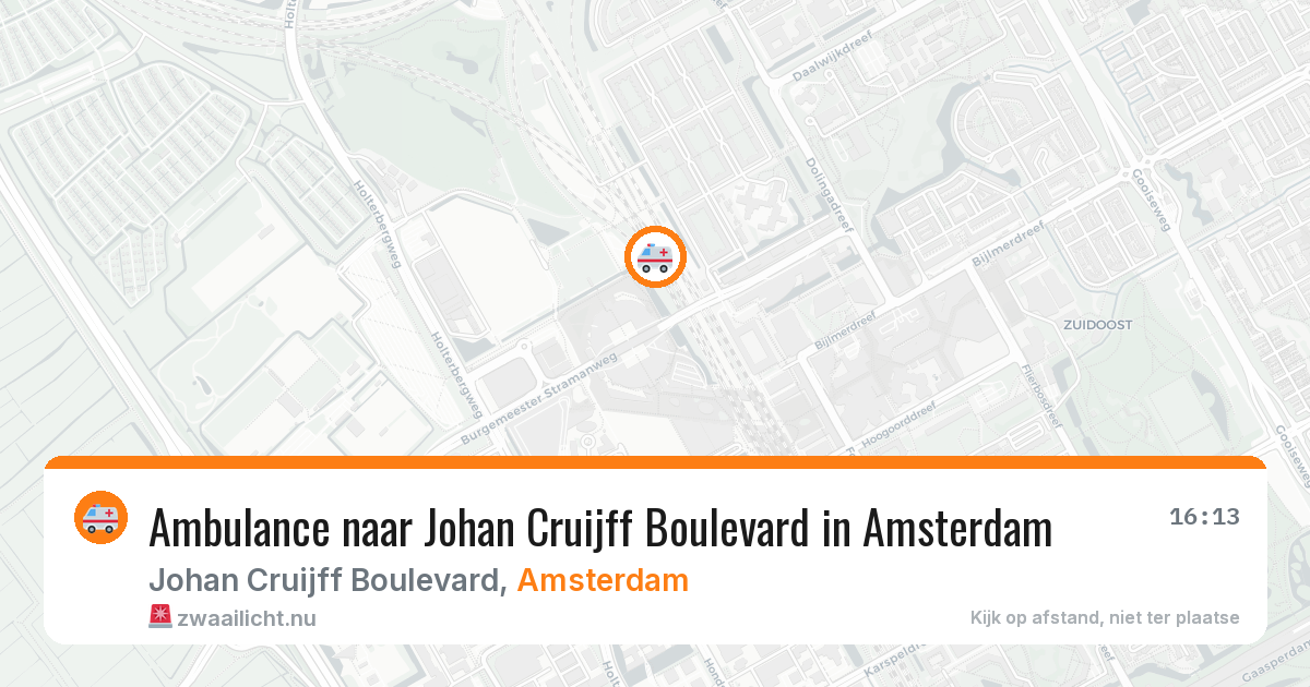 Ambulance naar Johan Cruijff Boulevard in Amsterdam — 4 jun 2026
