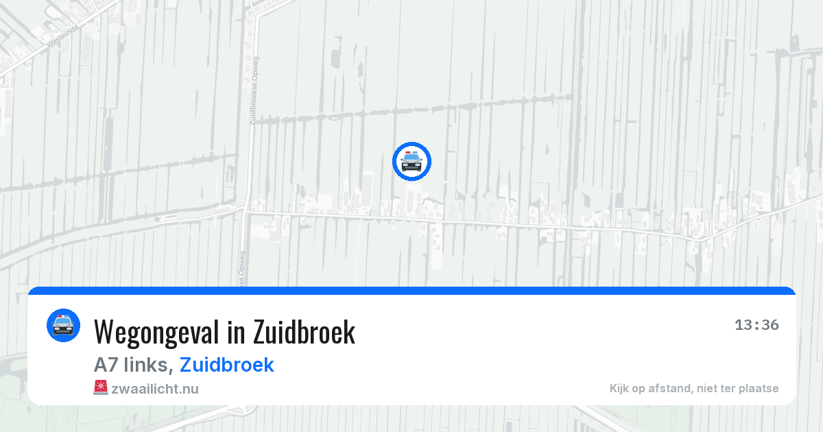 Wegongeval in Zuidbroek — 19 apr 2026