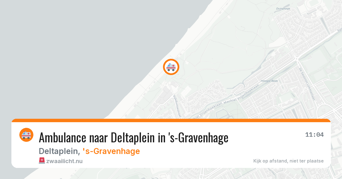 Ambulance naar Deltaplein in 's-Gravenhage — 24 mei 2026