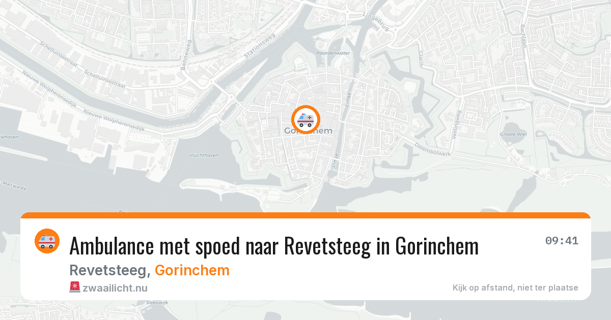Ambulance met spoed naar Revetsteeg in Gorinchem — 14 mrt 2026