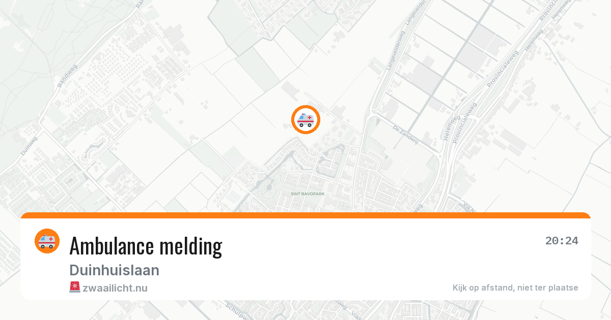 Ambulance melding — 24 jan 2026