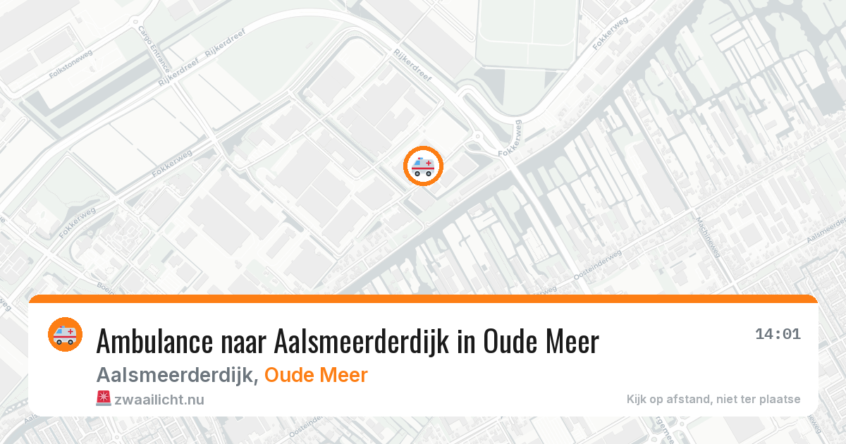 Ambulance naar Aalsmeerderdijk in Oude Meer — 2 jun 2026