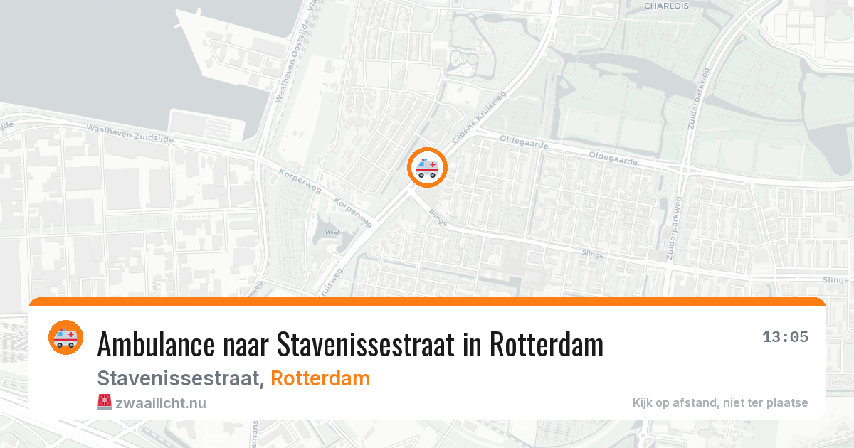 Ambulance naar Stavenissestraat in Rotterdam — 10 jul 2026