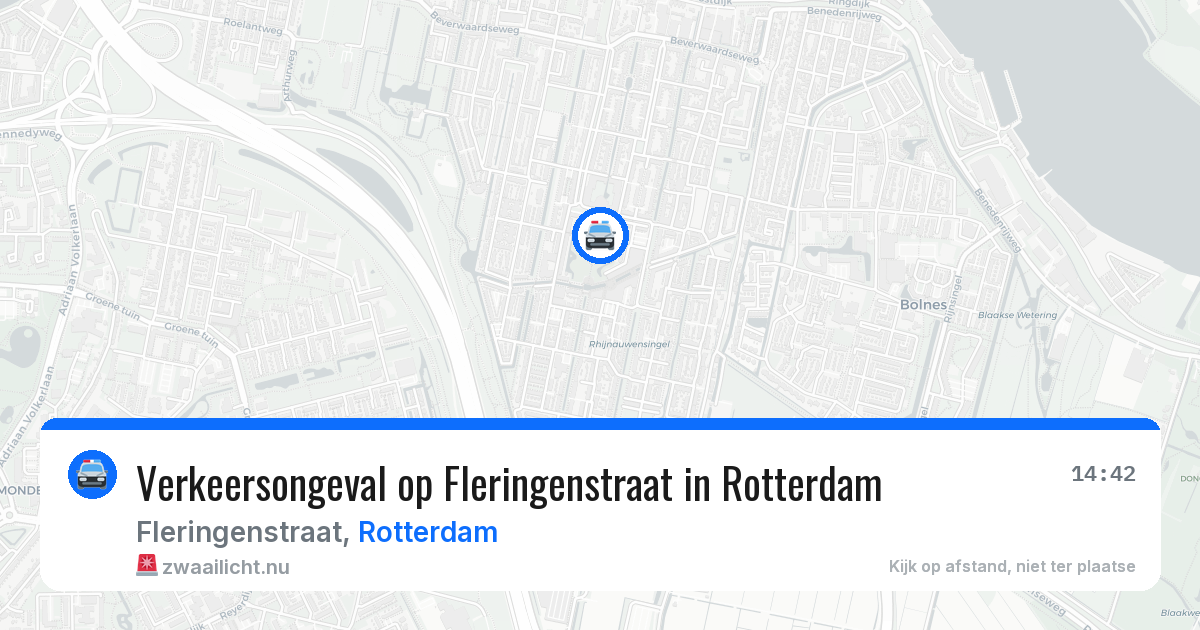 Verkeersongeval op Fleringenstraat in Rotterdam — 12 jul 2026