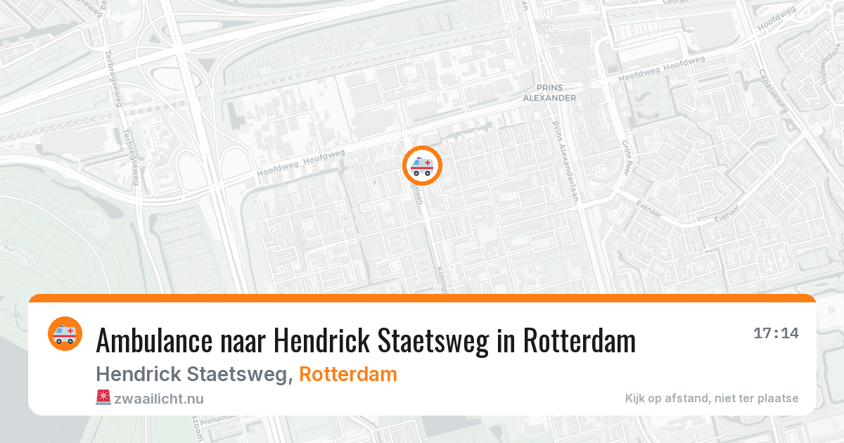 Ambulance naar Hendrick Staetsweg in Rotterdam — 8 mei 2026