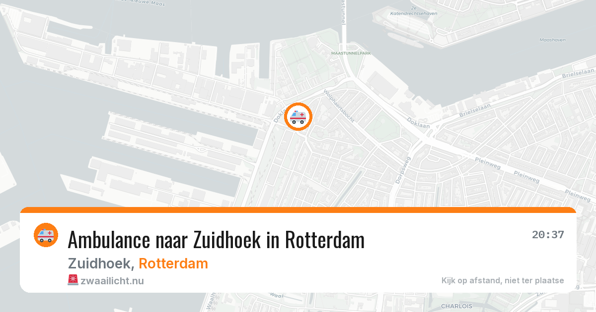 Ambulance naar Zuidhoek in Rotterdam — 9 jun 2026