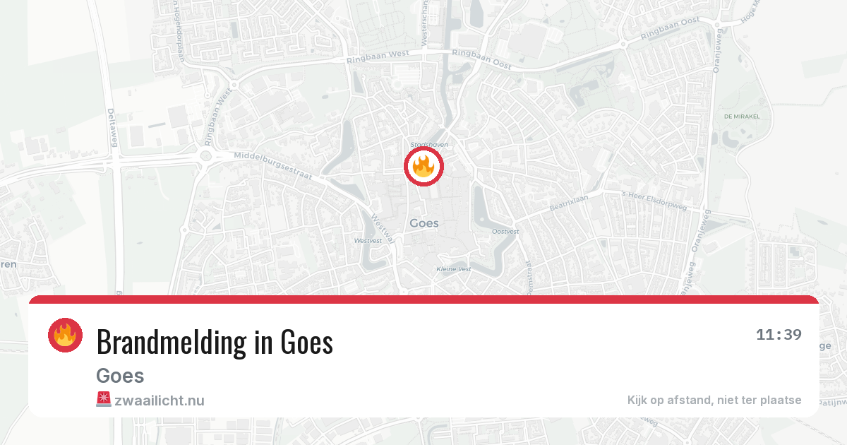 Brandmelding in Goes — 8 apr 2026