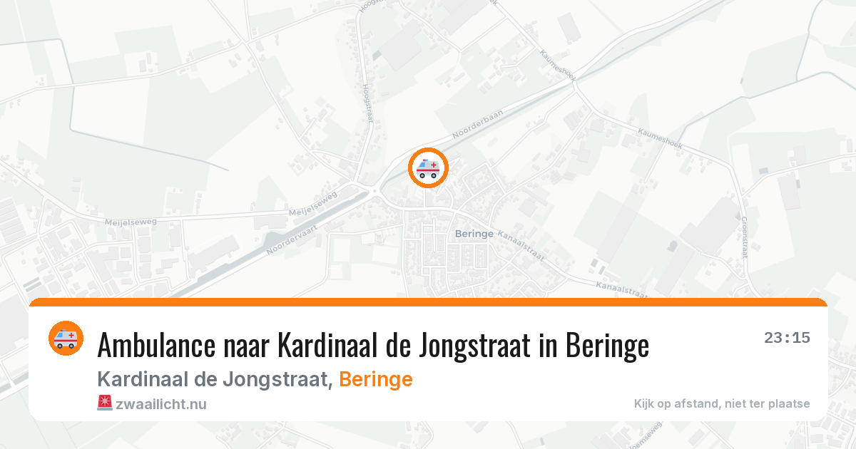 Ambulance naar Kardinaal de Jongstraat in Beringe — 4 jul 2026