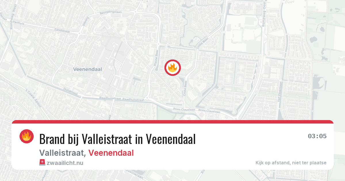 Brand bij Valleistraat in Veenendaal — 6 apr 2026