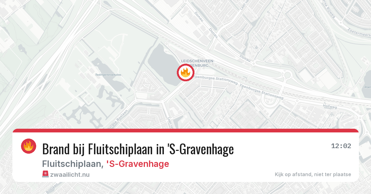 Brand bij Fluitschiplaan in 'S-Gravenhage — 4 jun 2026