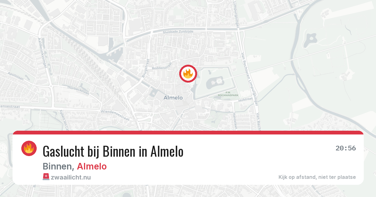 Gaslucht bij Binnen in Almelo — 8 apr 2026