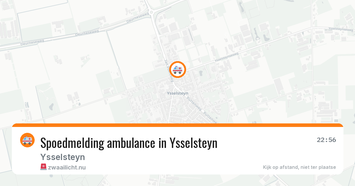 Spoedmelding ambulance in Ysselsteyn — 27 jun 2026