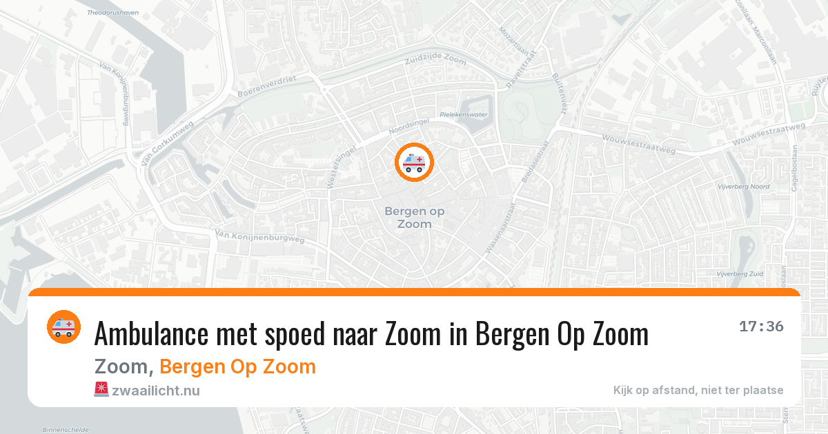 Ambulance met spoed naar Zoom in Bergen Op Zoom — 21 jul 2026